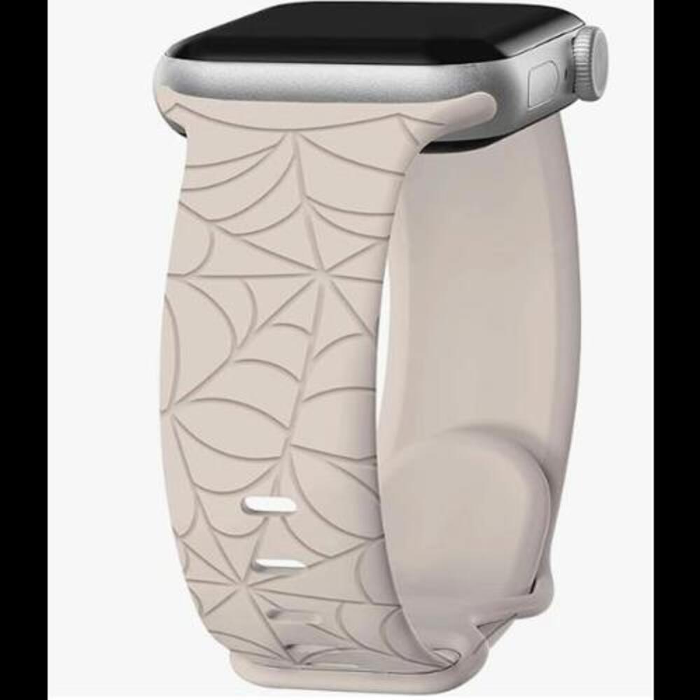 Spiderweb Engraved Watch Band, Compatible with Apple Watch, NWT - Picture 1 of 3